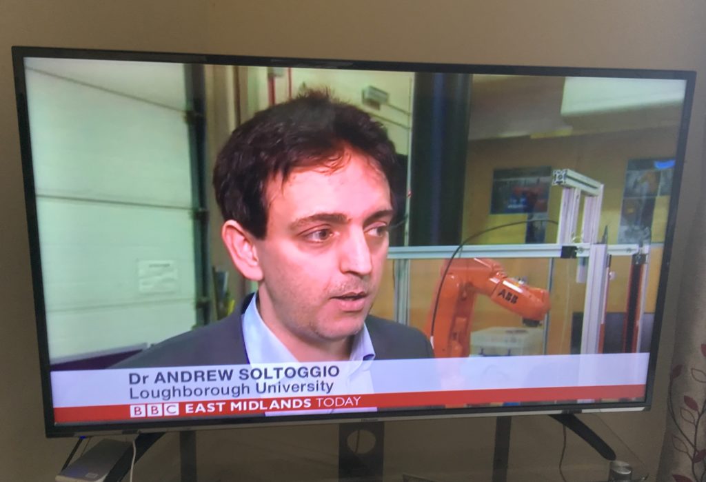 Andrea Soltoggio on BBC ONE